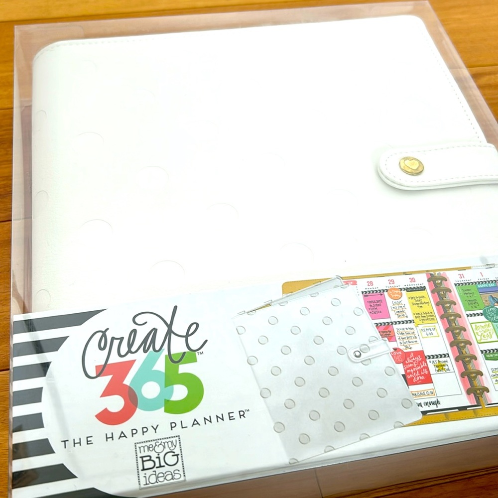 The Happy Planner Cover -  Classic - Deluxe Cover - Snow Dots
